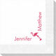 Corner Text with Flamingo Design Napkins Image 2 of 2