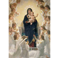 The Virgin with Angels Holiday Cards