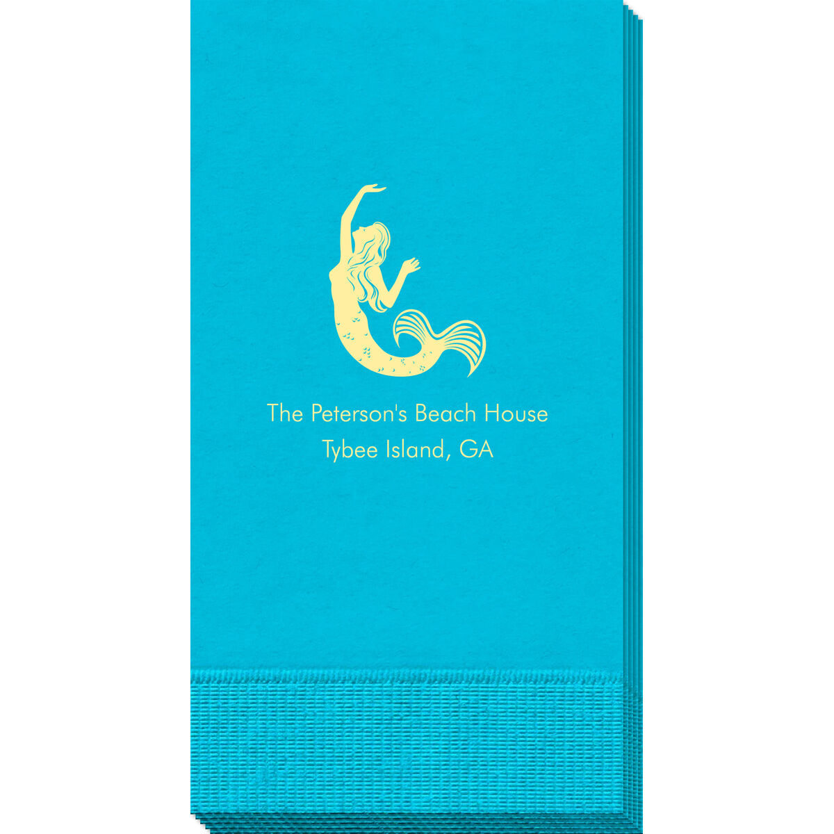 Personalized Mermaid Guest Towels