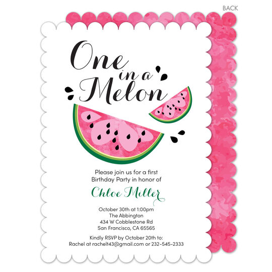 Download One in a Melon Invitations