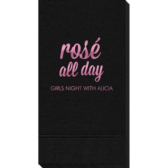 Rosé All Day Guest Towels