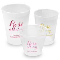 Script Rosé All Day Shatterproof Cups