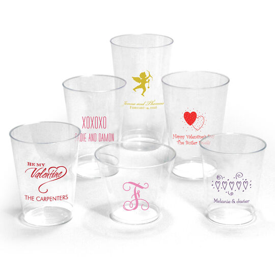 Design Your Own Valentine's Day Clear Plastic Cups