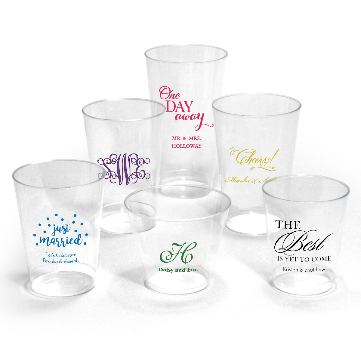 Design Your Own Wedding Clear Plastic Cups   59487 F20F7263 D5A6 45F1 19AC34FE6E0D2955 800 