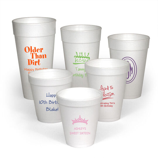 Custom Styrofoam Cups  Personalized & Monogrammed Foam Cups