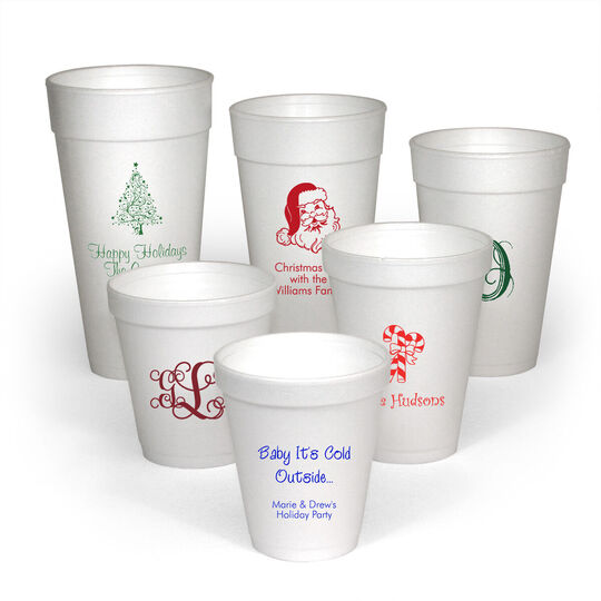 24oz Foam Cups Customized, Imprinted Logo