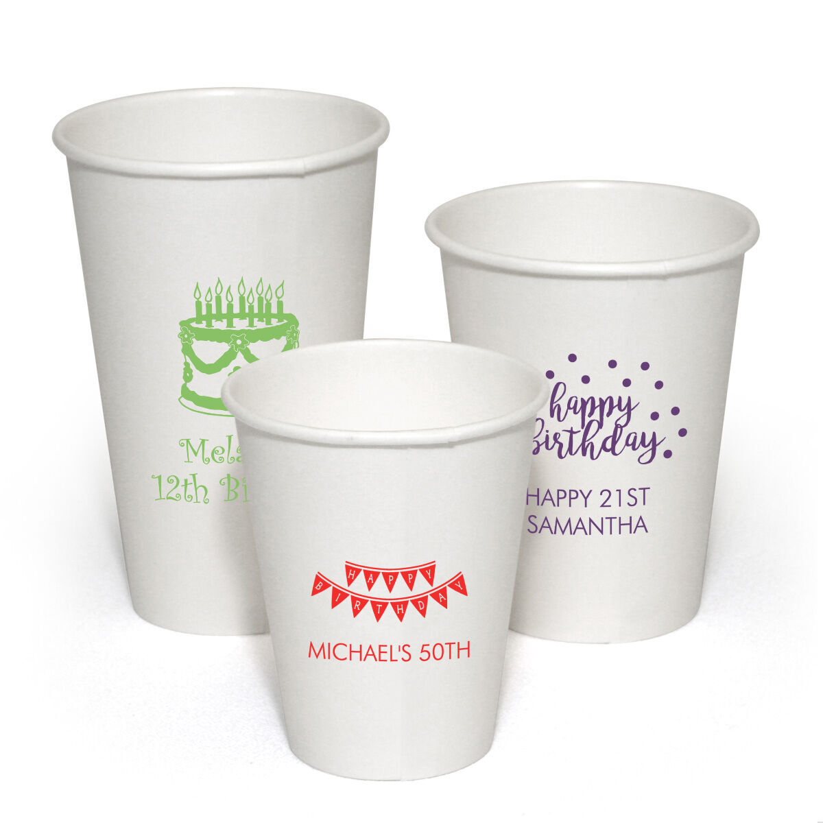 personalized paper cups