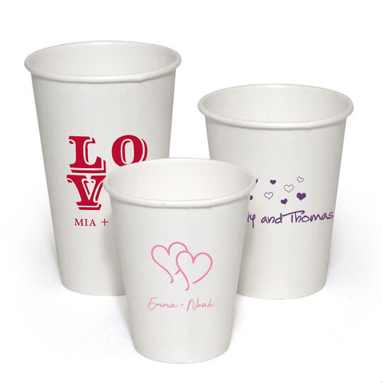 Design Your Own Valentine's Day Paper Coffee Cups