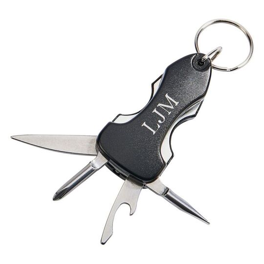 Black Multi Tool Keychain