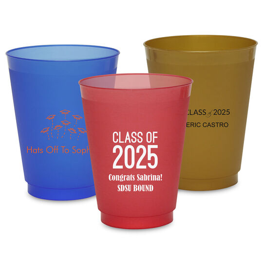 Design Your Own Graduation Colored Shatterproof Cups