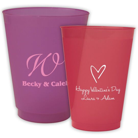 Design Your Own Valentine's Day Clear Plastic Cups