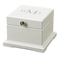 Personalized Blanca White Jewelry Box