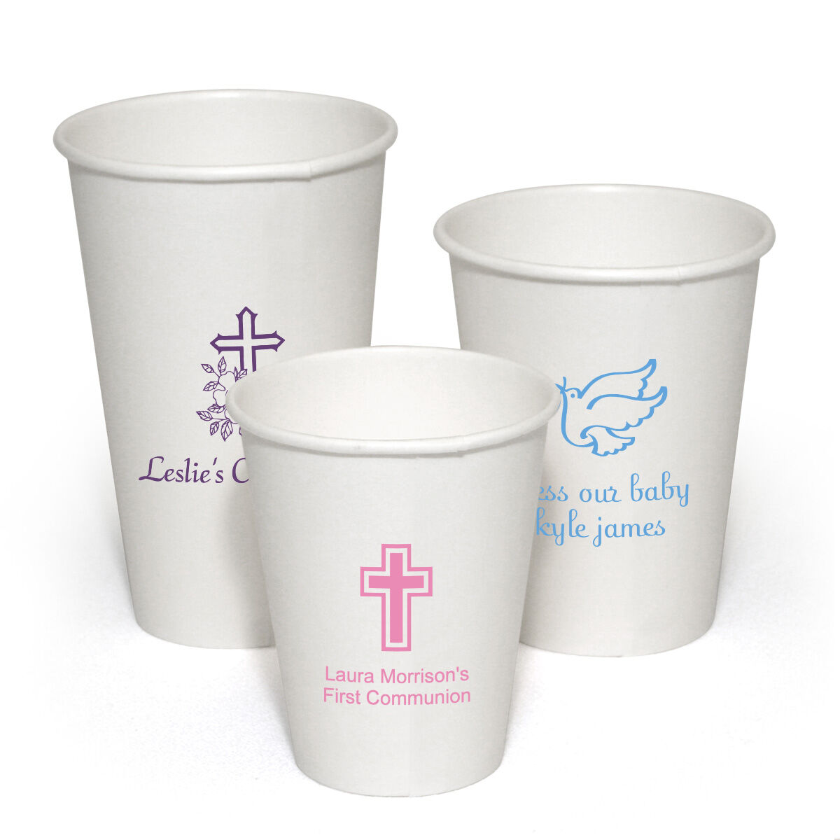 Custom Design Your Own Christian Celebration Paper Coffee Cups
