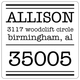 Big Zip Name Square Address Labels in a Jar Image 2 of 2
