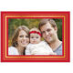 Brightly Framed Gold Foil Folded Holiday Photo Cards Image 1 of 2