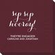 Elegant Sip Sip Hooray Napkins Image 4 of 4