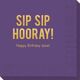 Bold Sip Sip Hooray Napkins Image 1 of 4