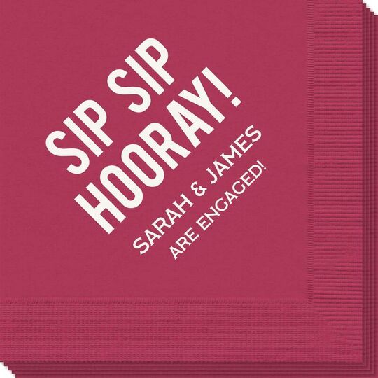 Bold Sip Sip Hooray Napkins