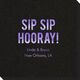 Bold Sip Sip Hooray Linen Like Napkins Image 2 of 4