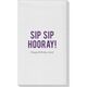 Bold Sip Sip Hooray Linen Like Guest Towels Image 1 of 4