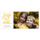 Golden Joy Gold Foil Holiday Flat Photo Cards Image 1 of 2