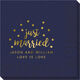 Confetti Dots Just Married Napkins Image 2 of 2