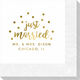 Confetti Dots Just Married Napkins Image 1 of 2
