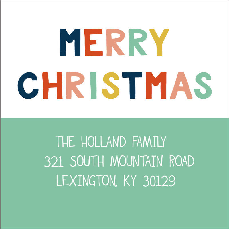 colorful images christmas address labels