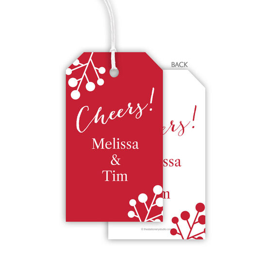 Cheers Berries Hanging Gift Tags