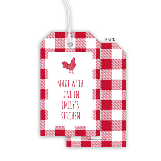 Gingham Hanging Gift Tags