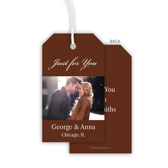 Your Greeting Photo Hanging Gift Tags