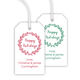 Happy Holidays Wreath Hanging Gift Tags Image 1 of 3