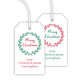 Merry Christmas Wreath Hanging Gift Tags Image 1 of 3