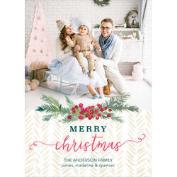 Berry Swag Holiday Photo Cards