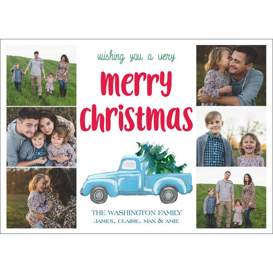 Merry Christmas Collage Holiday Photo Cards