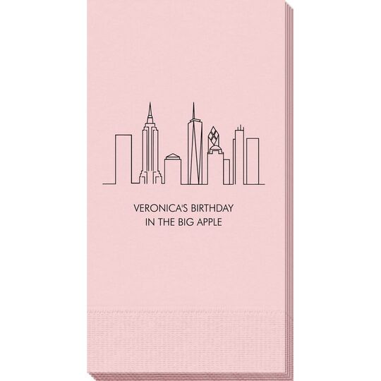 New York City Skyline Guest Towels