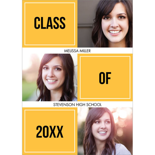 Class of Blocks Graduation Photo Announcements