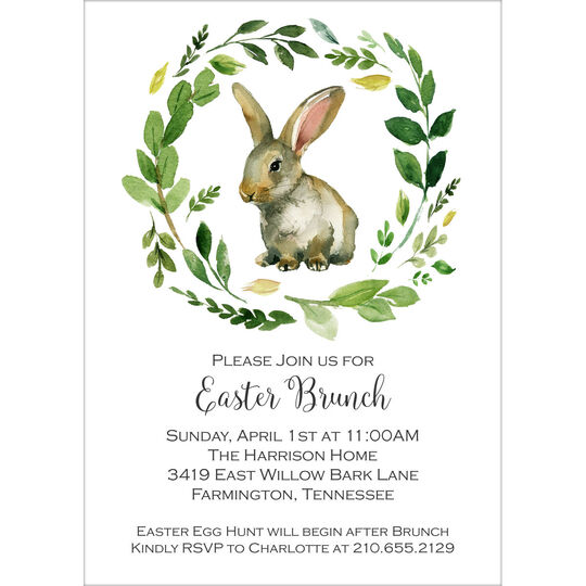 Easter Wreath Invitations