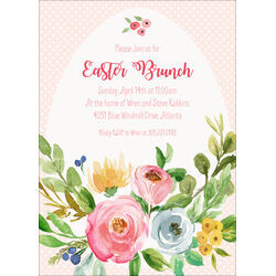 Spring Rose Spray Invitations