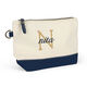 Nantucket Cosmetic Bag with Navy Trim Image 1 of 2