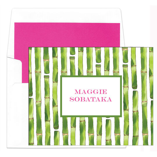 Bamboo Folded Note Cards