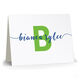 Big Name and Initial Folded Note Cards Image 3 of 3