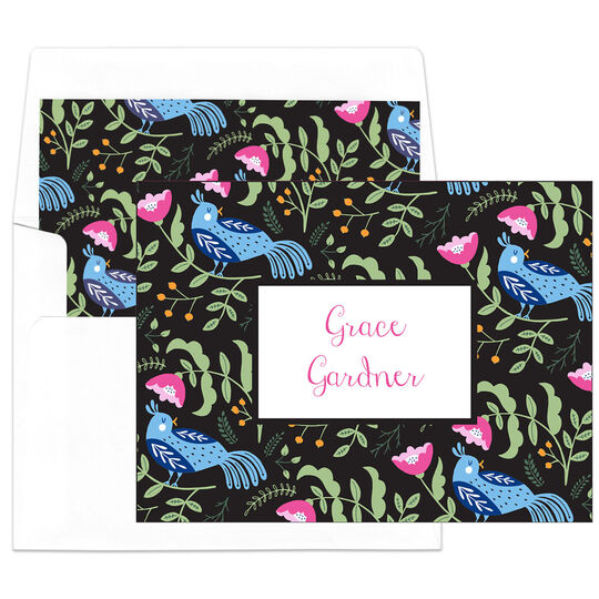 Black Birds of a Feather Folded Note Cards