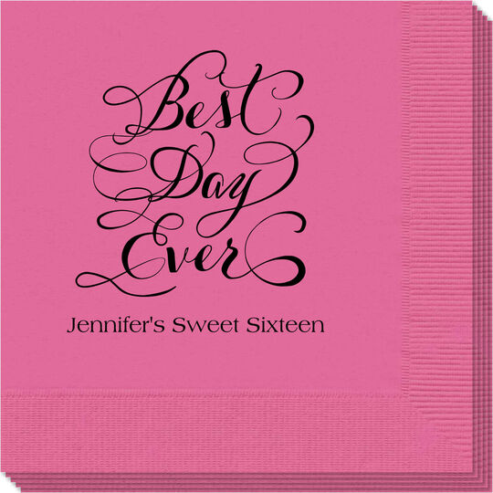 Whimsy Best Day Ever Napkins