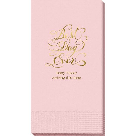 Whimsy Best Day Ever Guest Towels