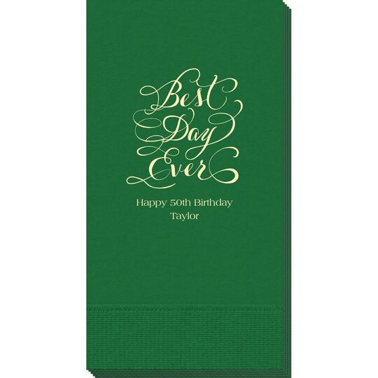 Whimsy Best Day Ever Guest Towels