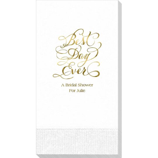 Whimsy Best Day Ever Guest Towels