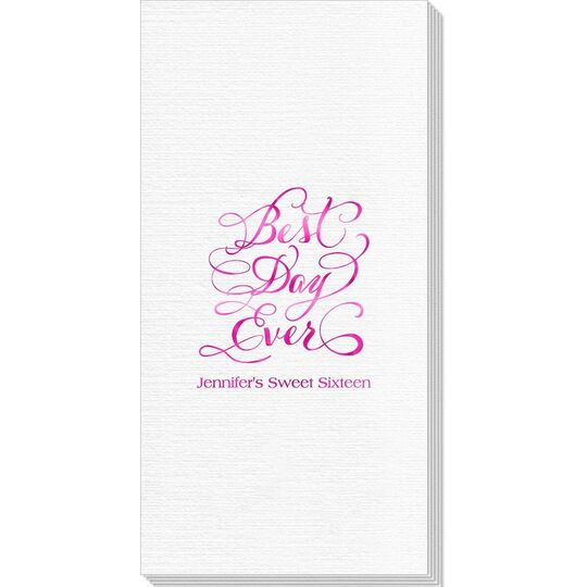 Whimsy Best Day Ever Deville Guest Towels