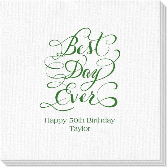 Whimsy Best Day Ever Deville Napkins