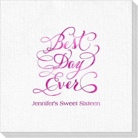 Whimsy Best Day Ever Deville Napkins